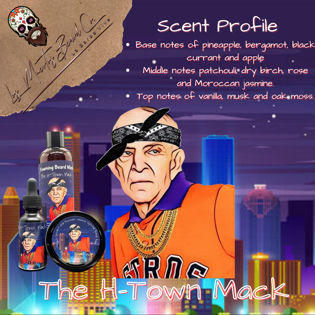 The H-Town Mack Beard Oil/Balm Combo - Los Muertos Beard Co