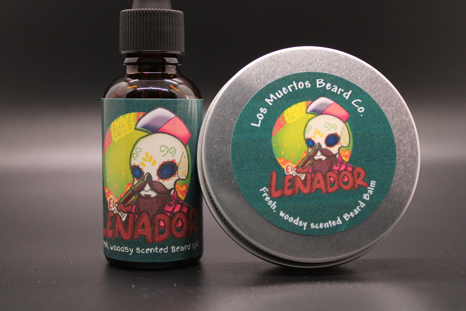 El Leñador Beard Oil/Balm Combo - Los Muertos Beard Co