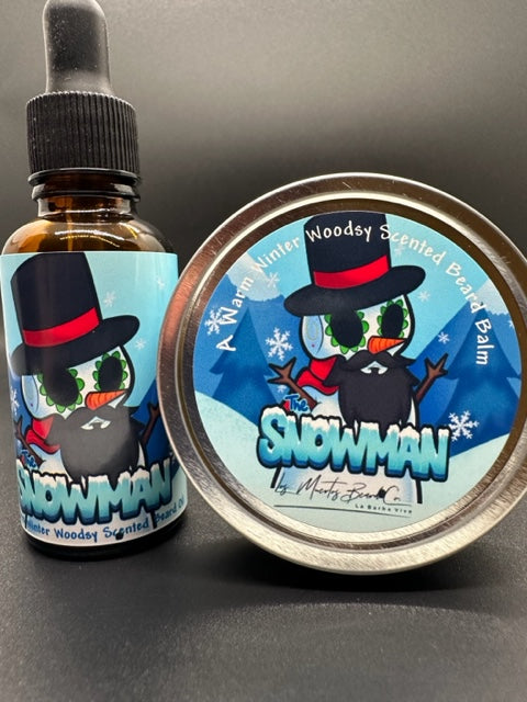 The Snowman Beard Oil/Balm Combo - Los Muertos Beard Co